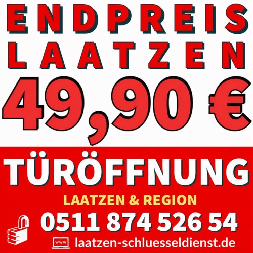 Schlüsseldienst Laatzen - seriös und schnell 1 Schlüsseldienst Laatzen – 49,90 € Festpreis, Telefon 0511 874 526 54